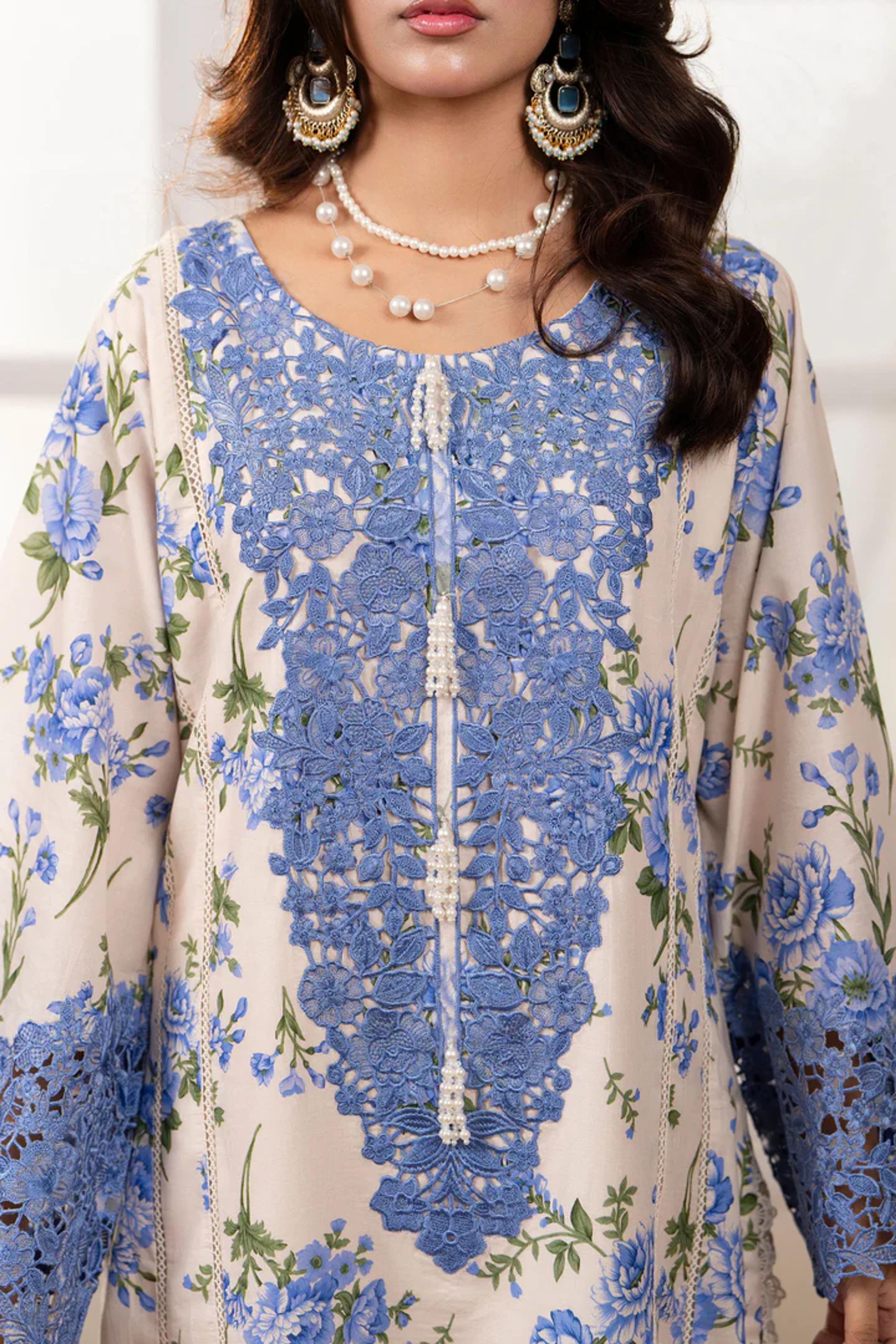 Festive Lawn Suit Embroidered &Breathable - Thumbnail 3