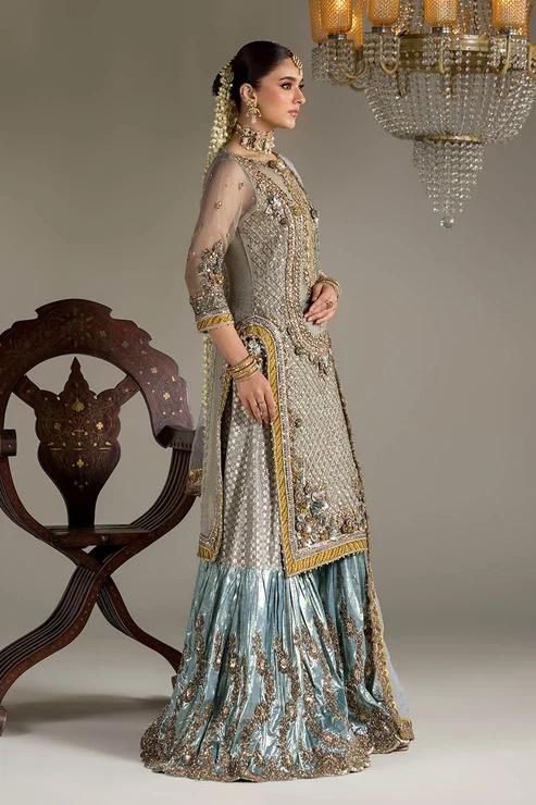 Banarsi Sharara Set with Mukesh Embroidery - Image 3