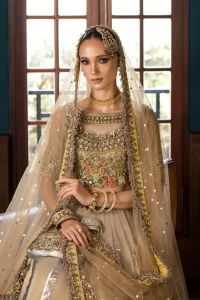 Kora & Dabka Embroidered Lehnga Ensemble - Thumbnail 5