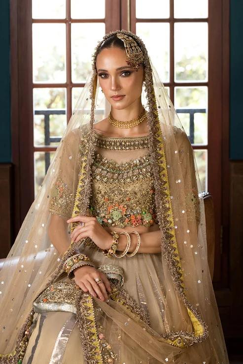 Kora & Dabka Embroidered Lehnga Ensemble - Image 5