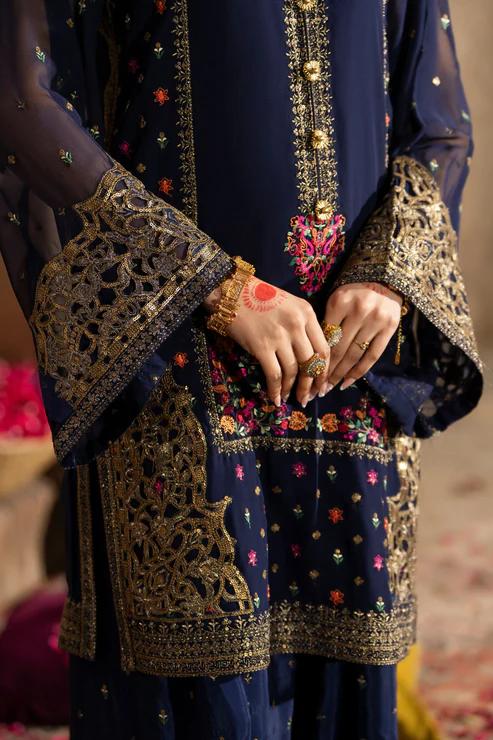 Multi-Thread Shirt with 3D Motifs & Russian Grip Shalwar - Image 3