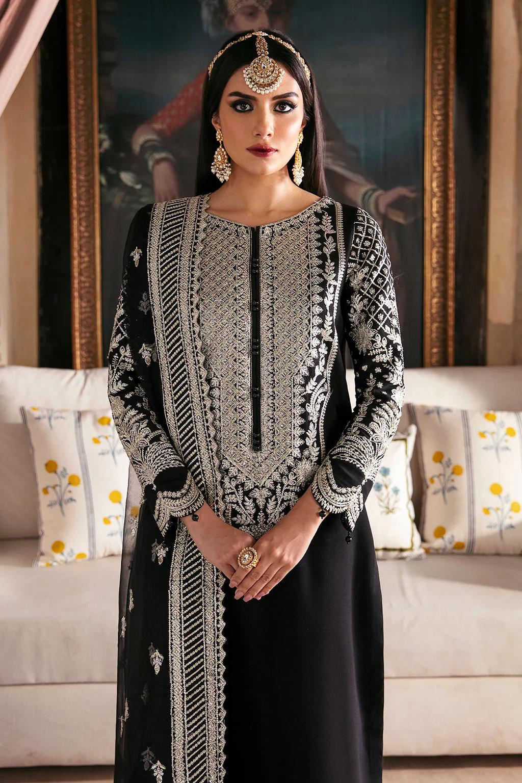 Raw Silk Suit with Organza Dupatta - Image 4