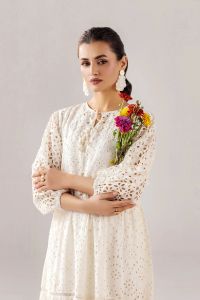 Cotton Chikan-Viscose-Cotton Inner - Thumbnail 9