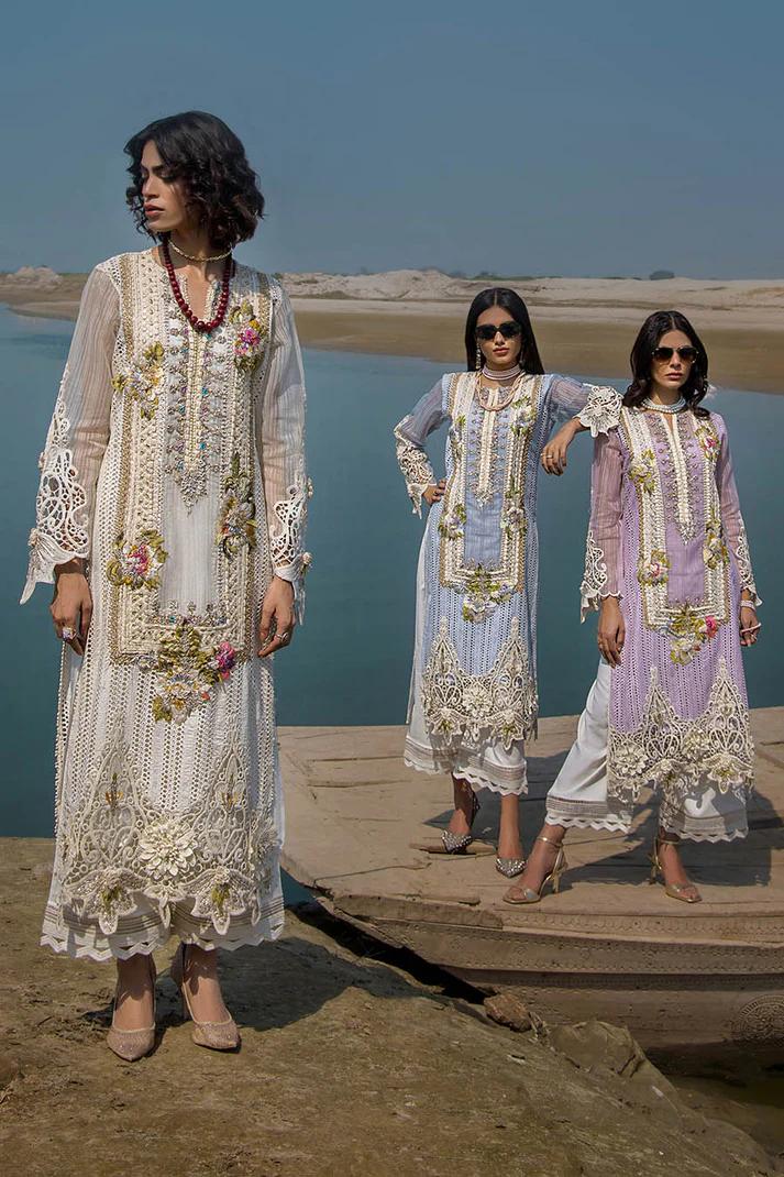 Cotton Chikan 3D Embroidered - Image 14