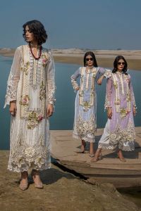 Cotton Chikan 3D Embroidered - Thumbnail 14