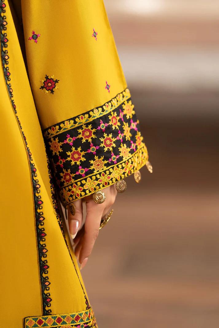 Sindhi Embroidered Shirt & Loose Trouser with Chiffon Dupatta - Image 13