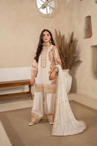 3D Sequin Floral Embroidered Suit - Thumbnail 2