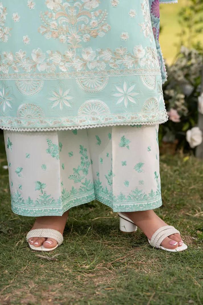 Cotton Embroidered Shirt & Sequins Dupatta - Image 10