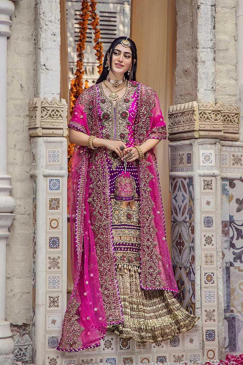 Handcrafted Pure Silk Chunnari Wedding Suit - Image 3