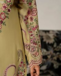 Suit with Cutwork Trouser & Lace - Thumbnail 10