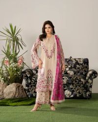 Suit with Cutwork Trouser & Lace - Thumbnail 2
