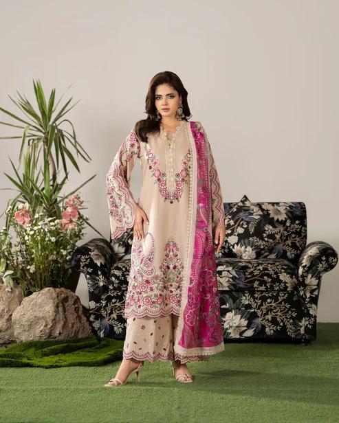 Suit with Cutwork Trouser & Lace - Image 2
