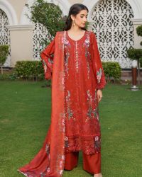 Regal Rust Cutwork Suit - Thumbnail 3