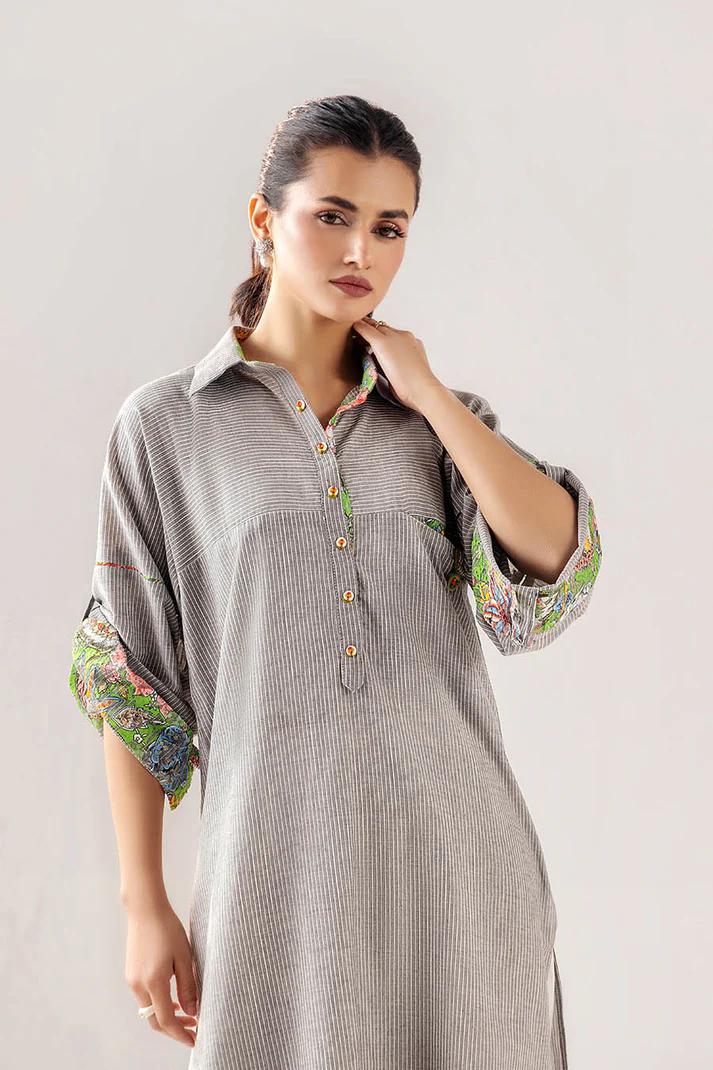 Casual Yarn-Dyed Cotton Suit - Image 4