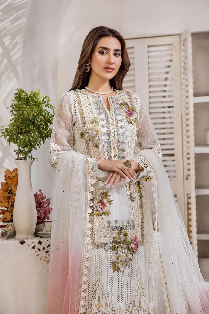 Cotton Chikan 3D Embroidered - Image 9