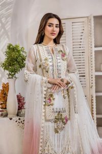 Cotton Chikan 3D Embroidered - Thumbnail 9