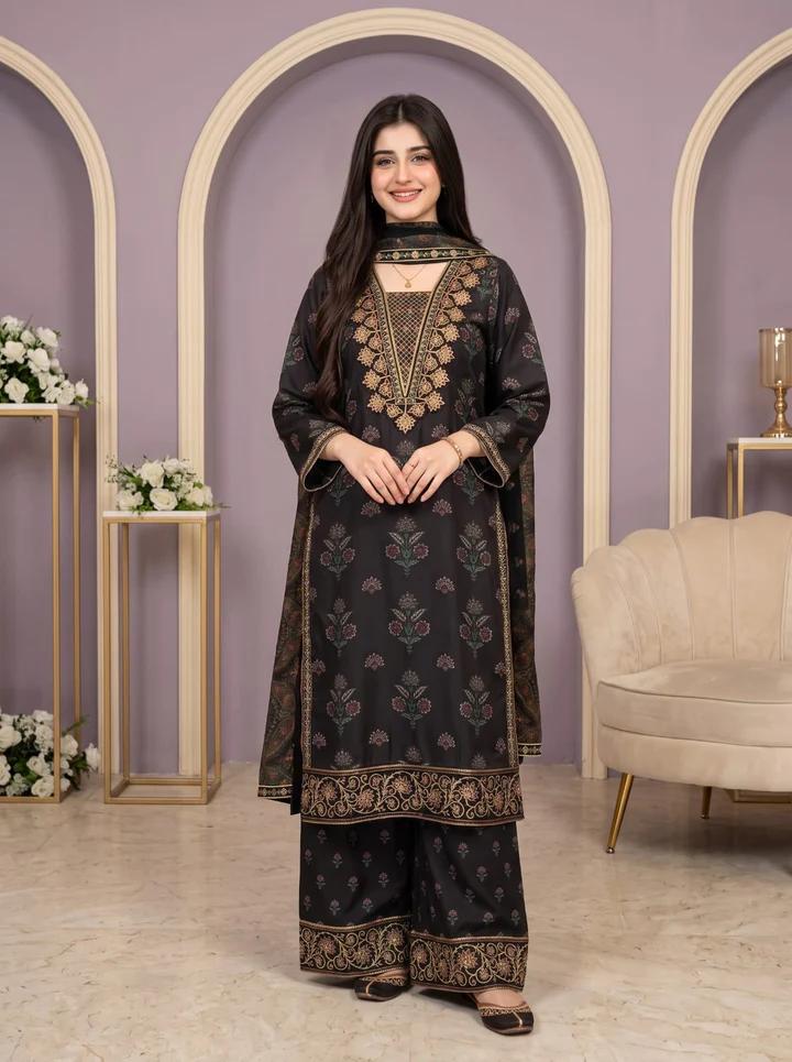 3PC Suit with Embroidery - Image 4