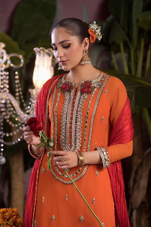 Mirror Work Chiffon 3PC Luxury Suit - Image 6