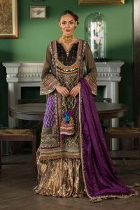Opulent Aari & Mukesh Embroidered Bridal Suit - Thumbnail 1