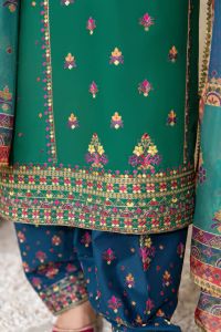Kashmiri Embroidery & Mirror Work Festive Suit - Thumbnail 13