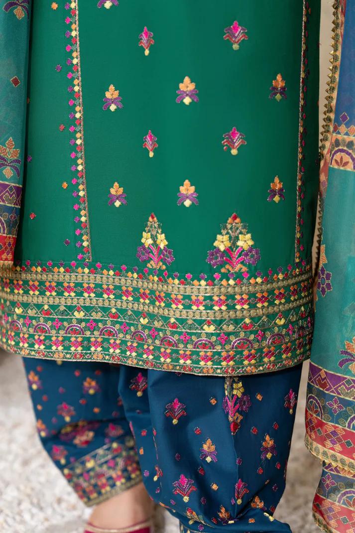 Kashmiri Embroidery & Mirror Work Festive Suit - Image 13