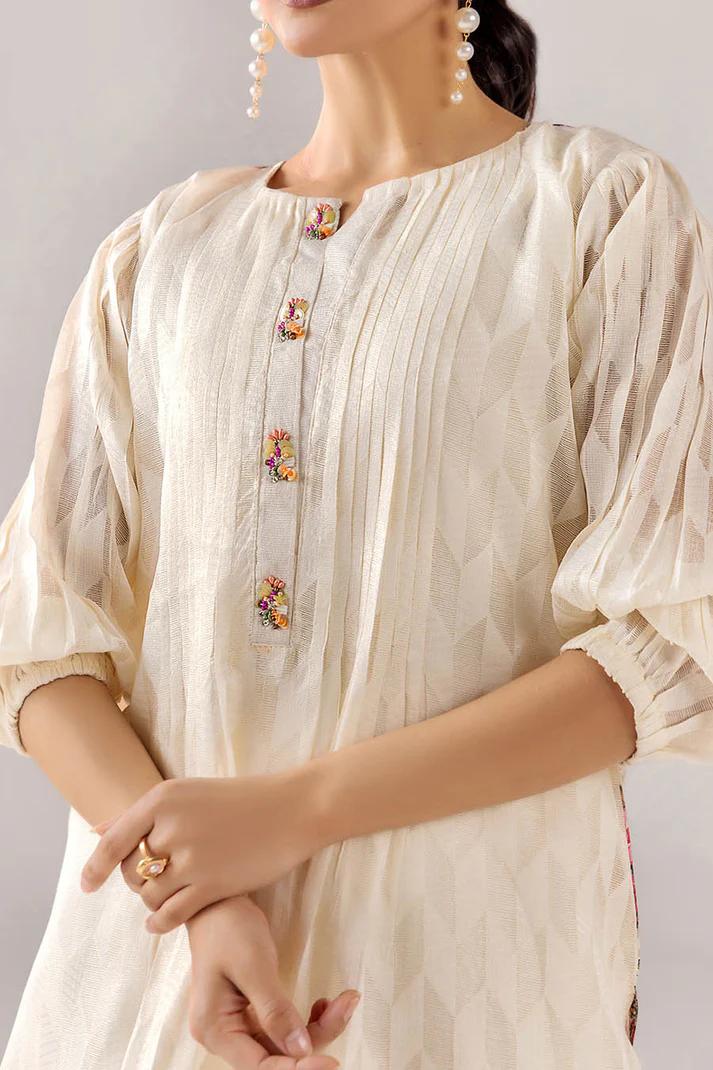 Beads Work Brochette Shirt - Image 8