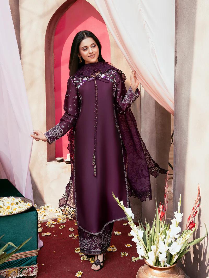 Embroidered Silk & Organza Ensemble - Image 2