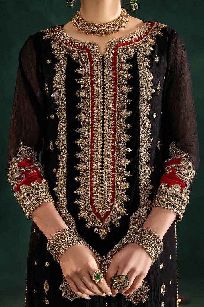 Hand-Embroidered Chiffon & Silk  - Image 16