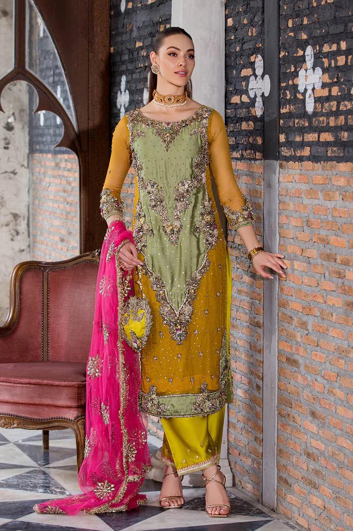 Hand-Worked Pure Organza Formal Wear - Image 14