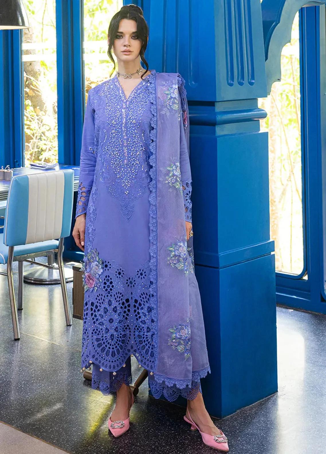 Chikan Embroidered Lawn Suit with Sequins - Image 5
