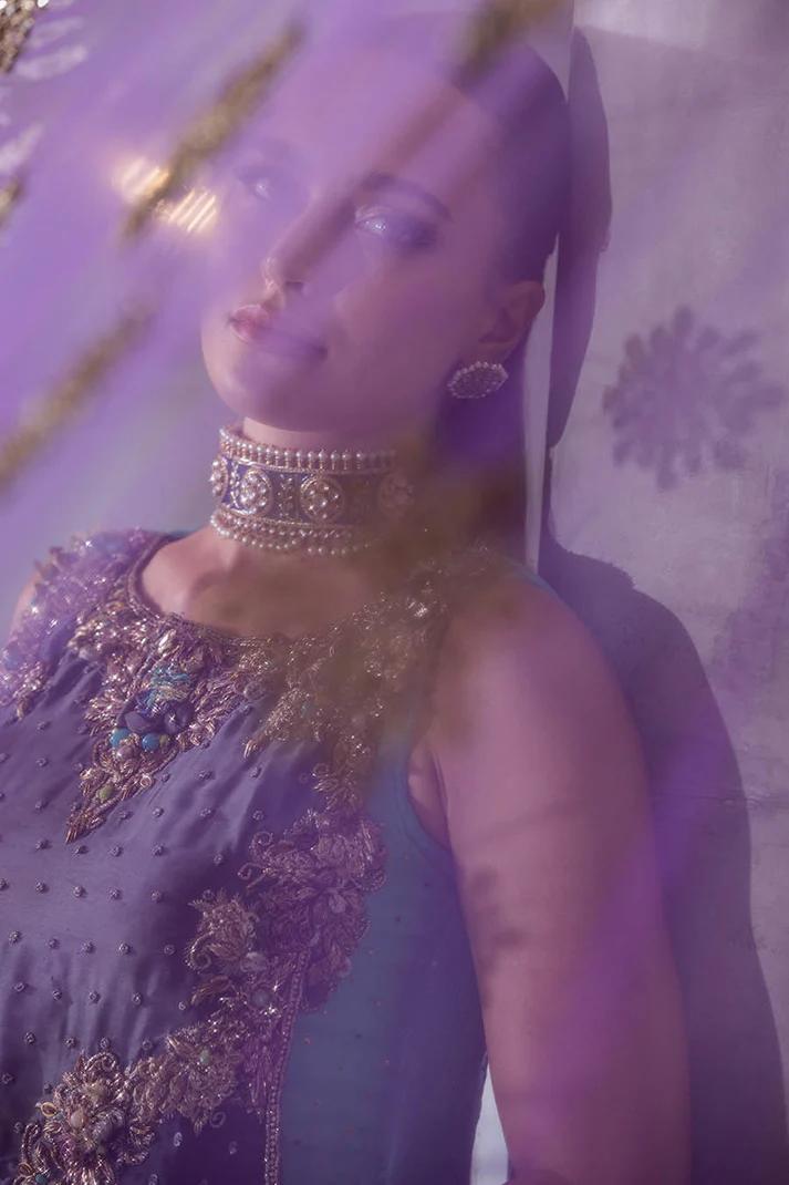 Hand-Worked Pure Organza Formal Wear - Image 7