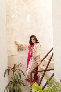 Kashmiri Embroidery & Mirror Work Festive Suit - Thumbnail 6