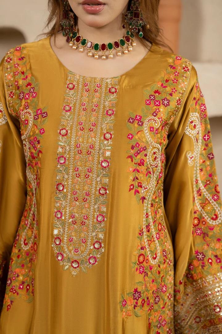 3D Sequin Floral Embroidered Suit - Image 14