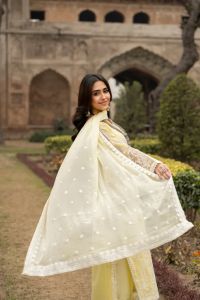 Embroidered Long Shirt with Capri - Thumbnail 11
