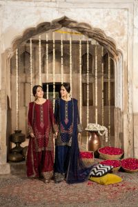 Multi-Thread Shirt with 3D Motifs & Russian Grip Shalwar - Thumbnail 1