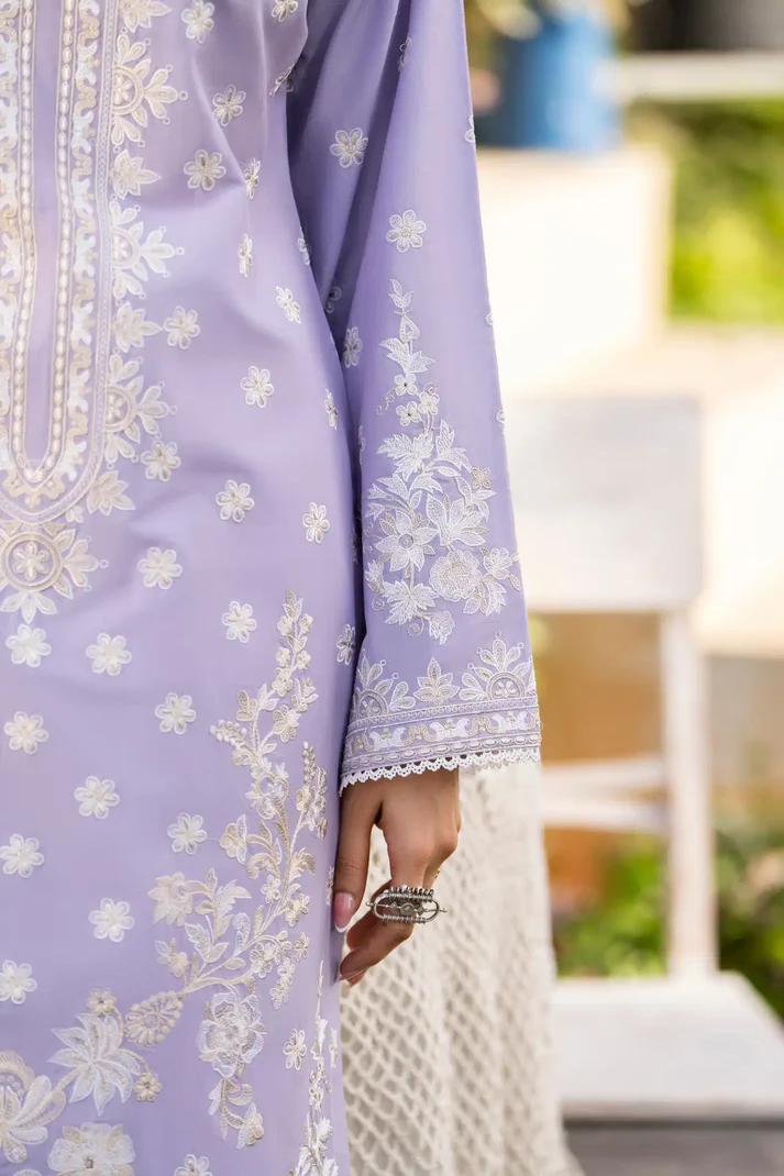 Cotton Embroidered Shirt & Sequins Dupatta - Image 4