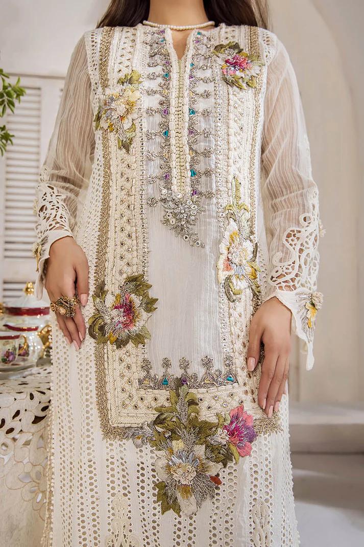 Cotton Chikan 3D Embroidered - Image 10