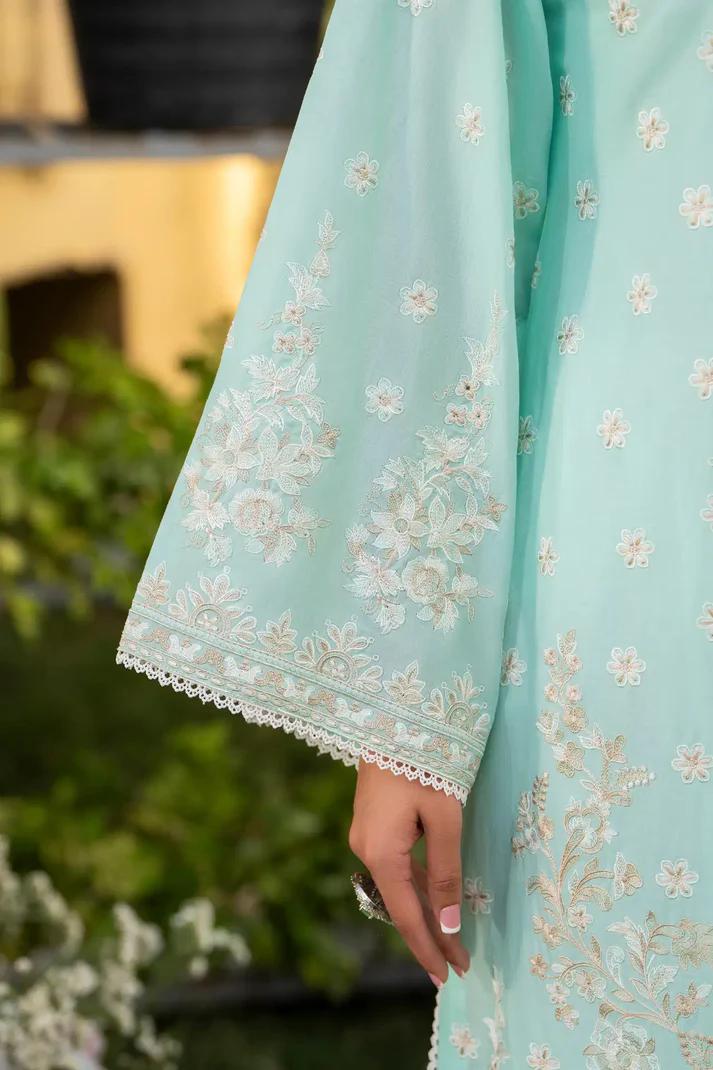 Cotton Embroidered Shirt & Sequins Dupatta - Image 11