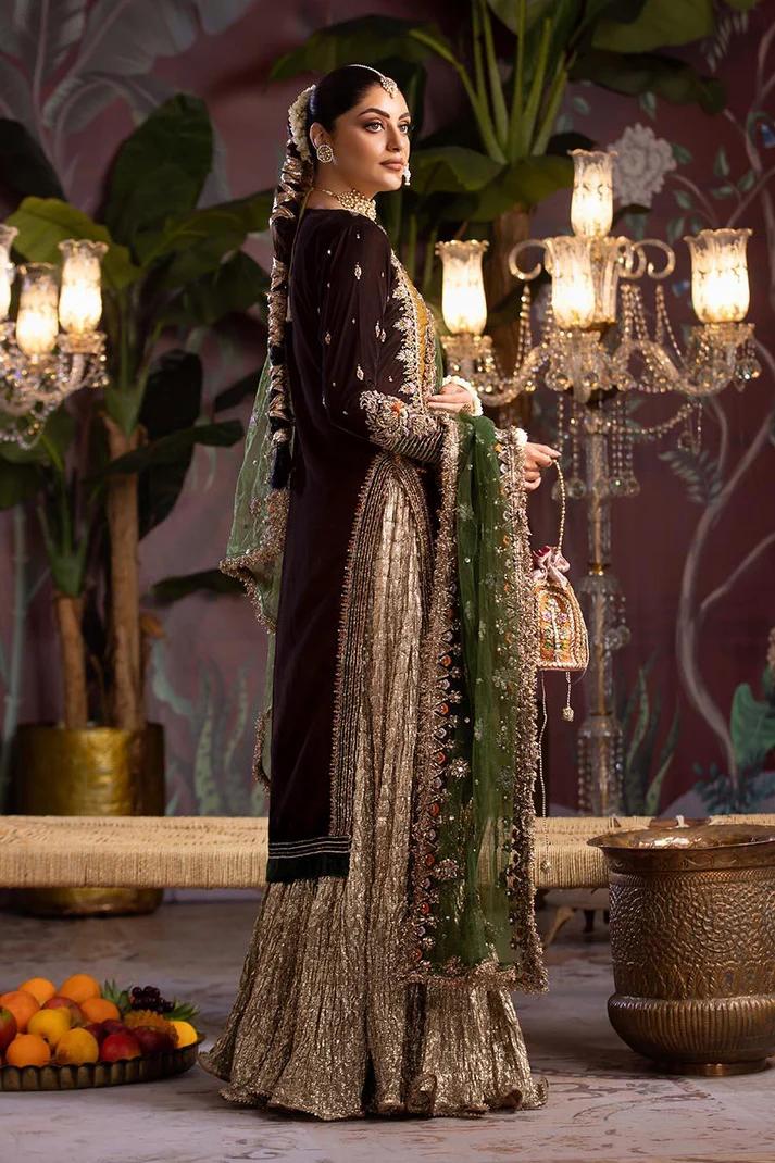 Zardozi Velvet Shirt & Crushed Sharara - Image 10