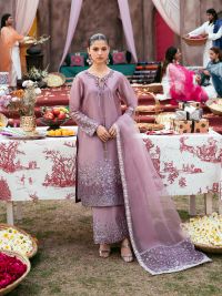 Spangle Embroidered Silk Ensemble - Thumbnail 1