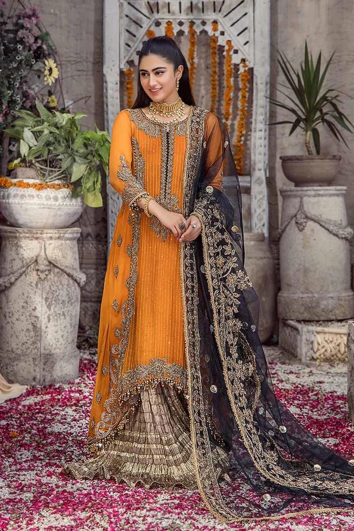 Needlecraft Chiffon Suit with Crushed Sharara - Image 14