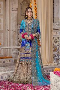 Handcrafted Pure Silk Chunnari Wedding Suit - Thumbnail 10