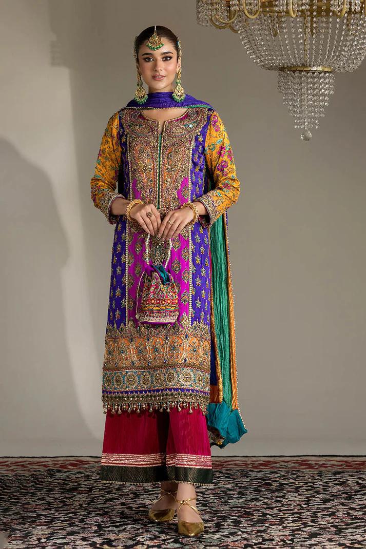 Kora Dabka Resham Silk Suit - Image 3
