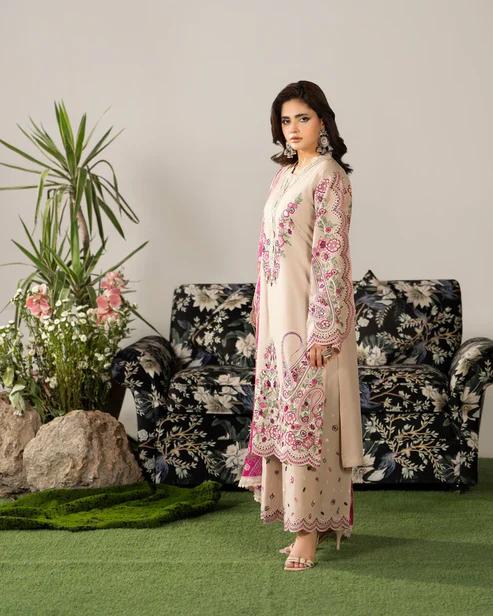 Suit with Cutwork Trouser & Lace - Image 7