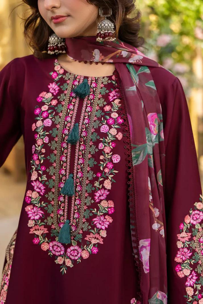 Short Shirt with Dori Tassels & Chiffon Dupatta - Image 11