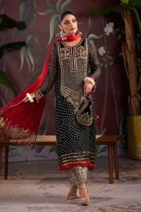 Handmade Chunnari Chiffon Bridal Wear - Thumbnail 3