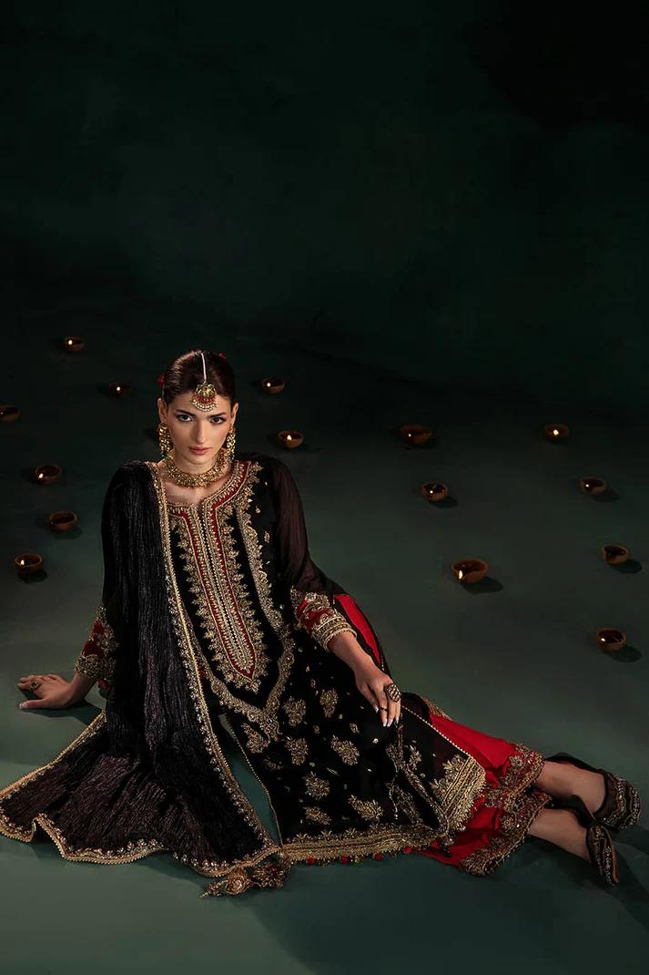 Hand-Embroidered Chiffon & Silk  - Image 9