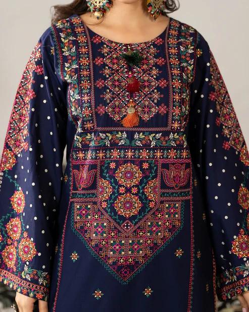 Balochi Embroidered Farshi Suit - Image 8