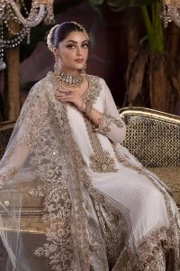 Needlecraft Chiffon Suit with Crushed Sharara - Thumbnail 24