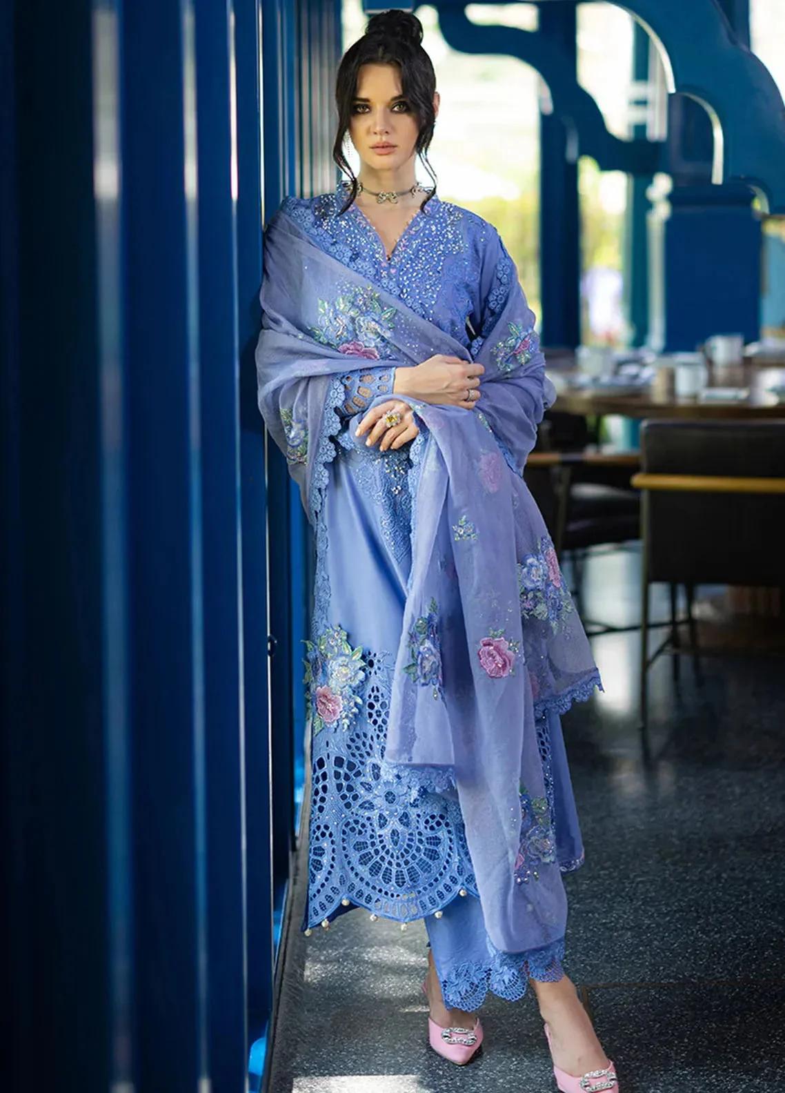 Chikan Embroidered Lawn Suit with Sequins - Image 6